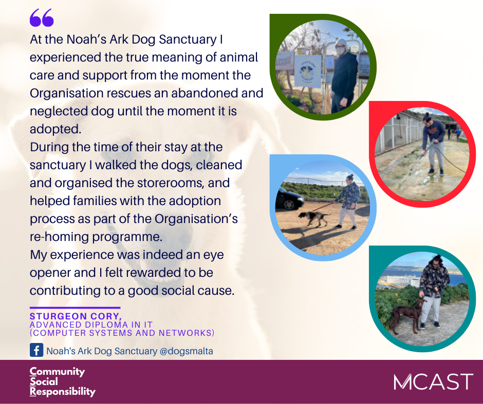 Sturgeon Cory - MCAST CSR - Noah Ark Sanctuary